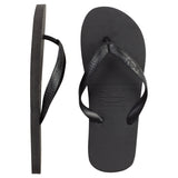 wedding flip flops black