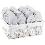 flip flop wedding party pack white
